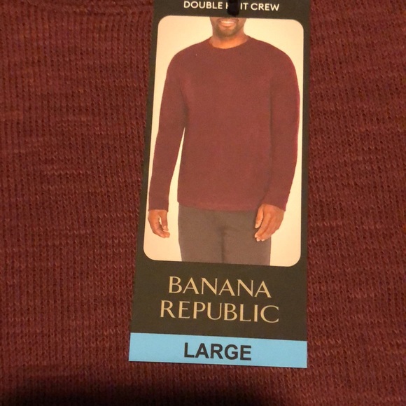 BRAND NEW BANANA REPUBLIC  MENS CREW KNIT SWEATER SIZE LARGE! NWT! - Picture 7 of 8